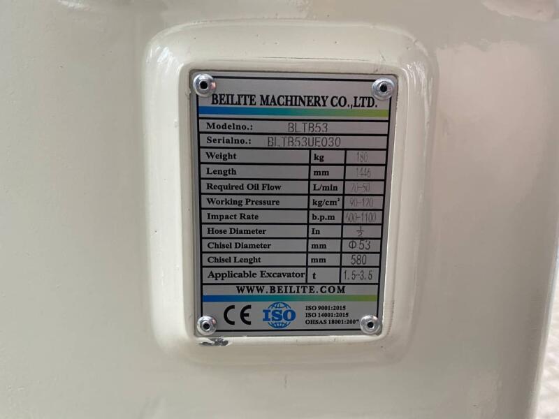 2026 Beilite BLTB53 Sloophamer CW05 180kg (2,5-4,0t) ADV1059 | Aanbouwdelen | Sloophamer