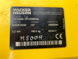 2017 Wacker Neuson DPU3060 Hts VK9852 | Grondverdichting | Trilplaat