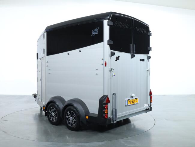 2025 Ifor Williams HBX506 2 paards trailer - Voorlosser RH (zilver) VT727 | Aanhangwagen | Paardentrailer