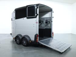 2025 Ifor Williams HBX506 2 paards trailer - Voorlosser RH (zilver) VT727 | Aanhangwagen | Paardentrailer