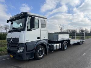 2018 Mercedes Benz Actros 1836 + Veldhuizen P48-2 Semi Dieplader (22-ton) VT798