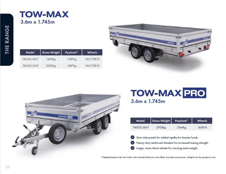 2026 Ifor Williams Tow-Max TM272-3617 PRO VT1102 | Aanhangwagen | Platformtrailer