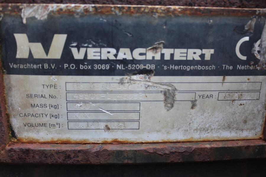 1996 Verachtert Dieplepelbak CW30 1100 DV381 | Aanbouwdelen | Graafbak